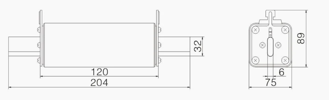 Solar Photovoltaic Fuse 160A 400A Solar Fuse Base PV System DC1500V Solar DC PV Fuse Holder and Fuse Gpv