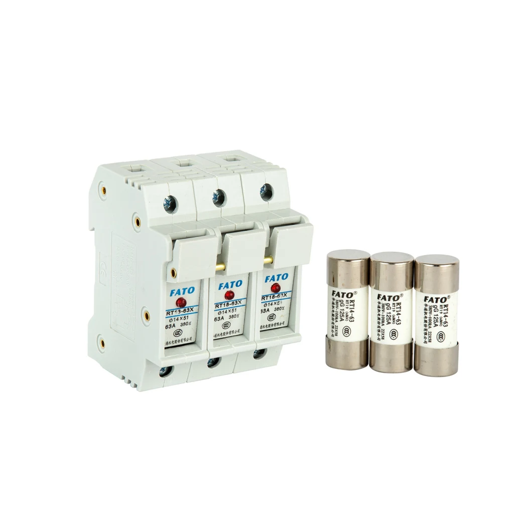 China Professional Manufacturer 32A 63A 125A Fuse Holder for Cylindrical Fuse Link